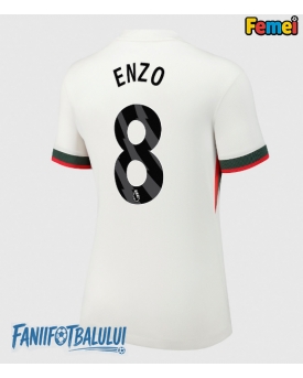 Chelsea Enzo Fernandez #8 Tricou Fotbal Replică 2025-26 Femei Deplasare